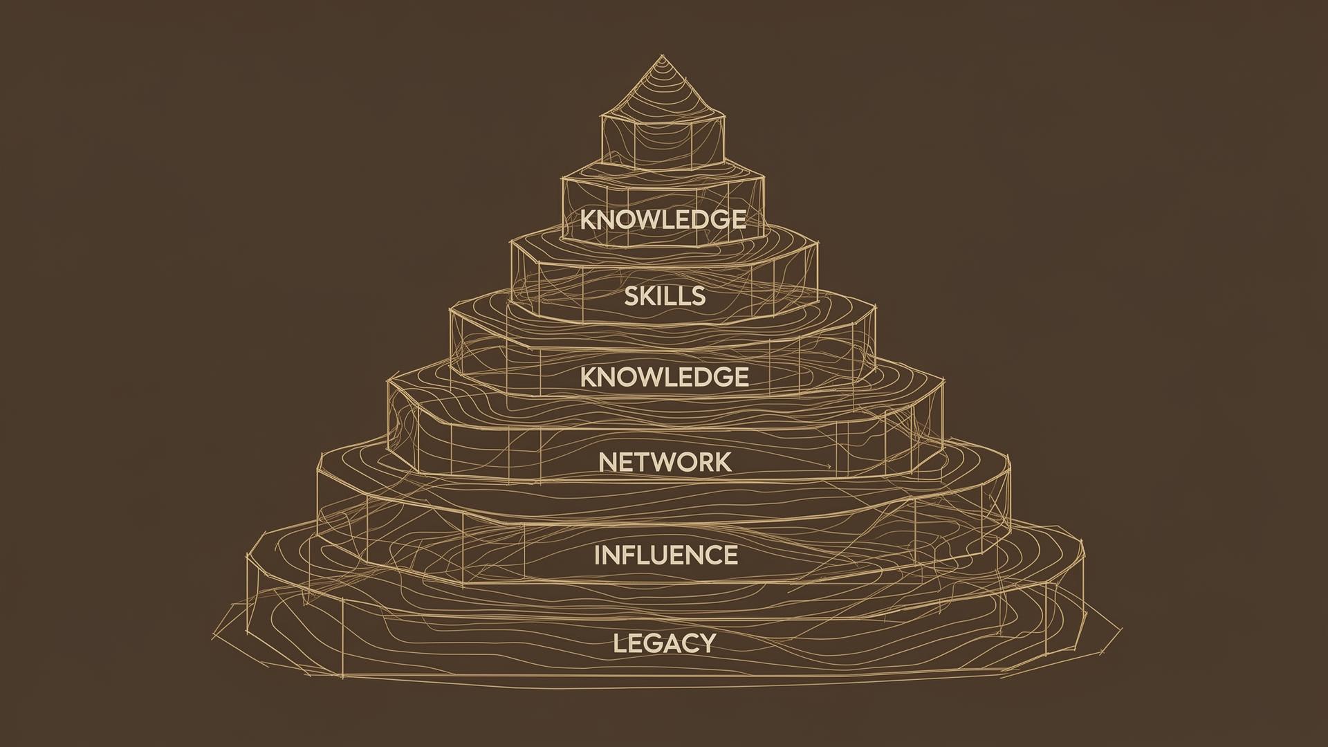 A strategic life map: foundation, knowledge, skills, network, wealth, influence, legacy